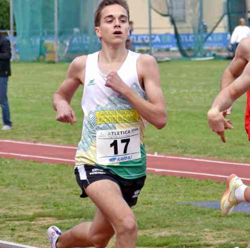 Tricolori Allievi Molfetta: Alessandro Casoni vince anche i 1500 metri