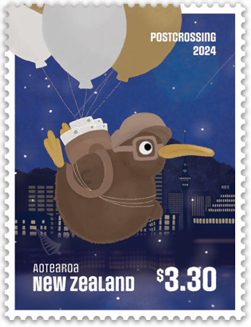 Francobollo Postcrossing in arrivo dalla Nuova Zelanda