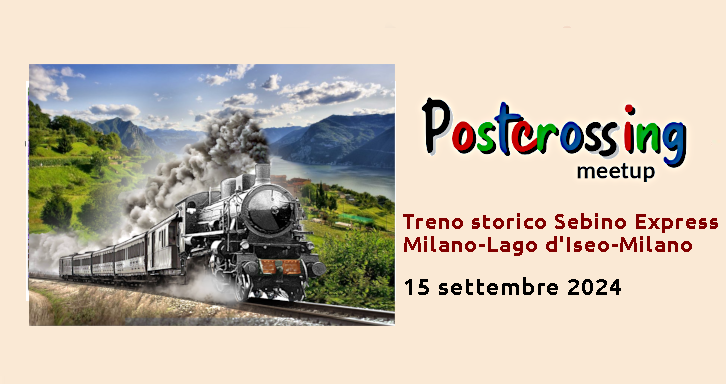 Postcrossing meetup 15.09.2024 treno storico Sebino Express