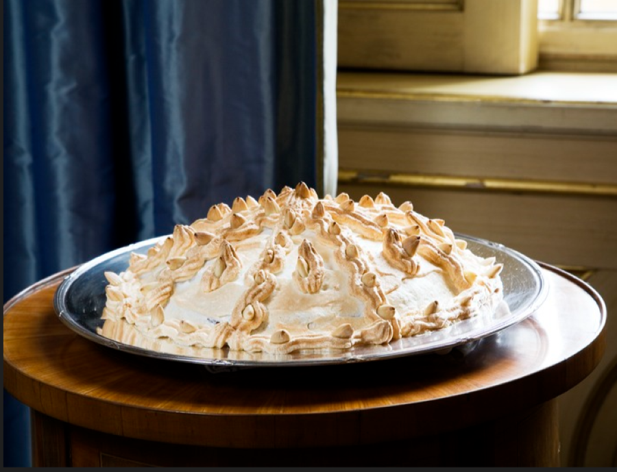 Tarte meringuée à la noix de coco, torta meringata alla noce di cocco